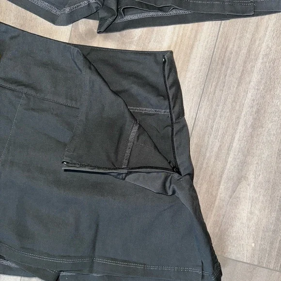 Women’s Liquid Yacht Boat Skort skirt black gray - Picture 4 of 5